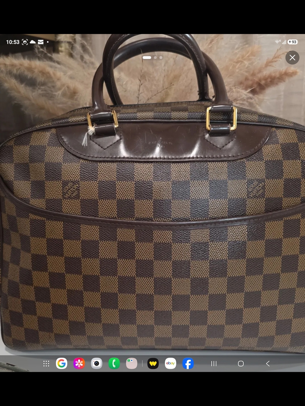 Damier Deauville Designer-Style Brown Travel Bag